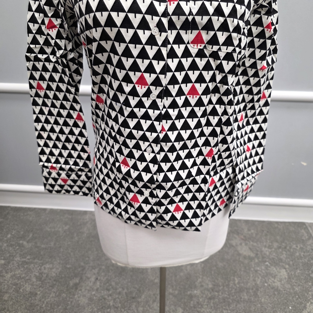 J. McLaughlin Black and White Hidden Santa Pajamas - Picture 3 of 12